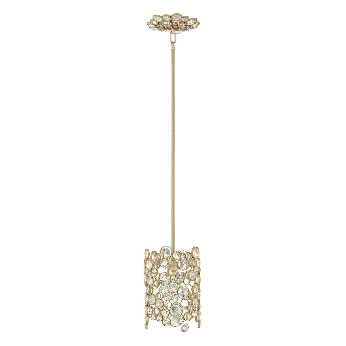 HÄNGELEUCHTE 20.3/54.1  cm    - Silberfarben, Konventionell, Glas/Metall (20.3/54.1 cm) - Elstead Lighting