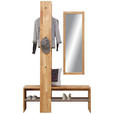 GARDEROBE 3-teilig  in  - Natur, Glas/Holz (120/200/39cm) - Linea Natura