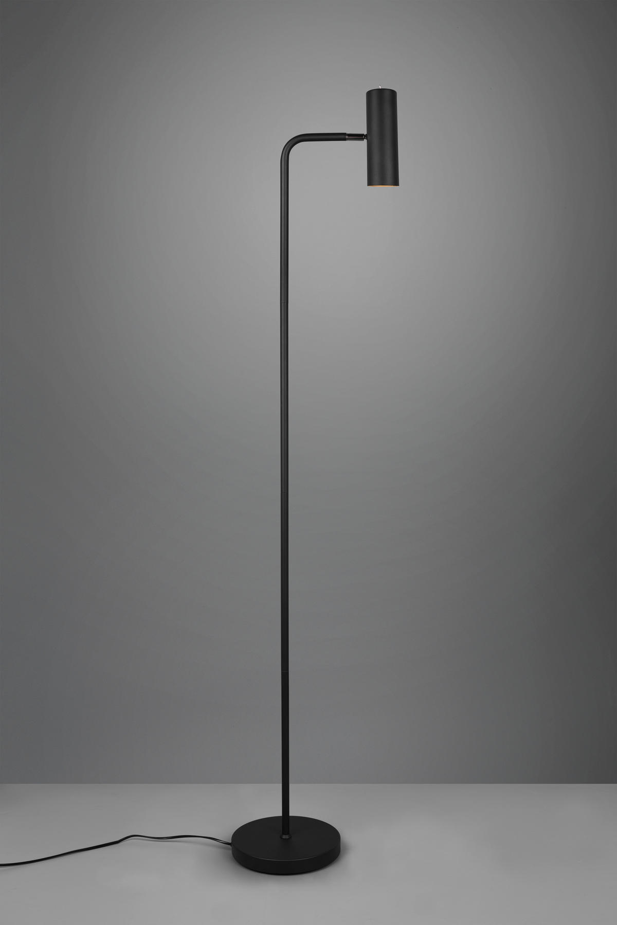 STEHLEUCHTE    - Schwarz, Basics, Metall (151/23/39cm) - Trio Leuchten
