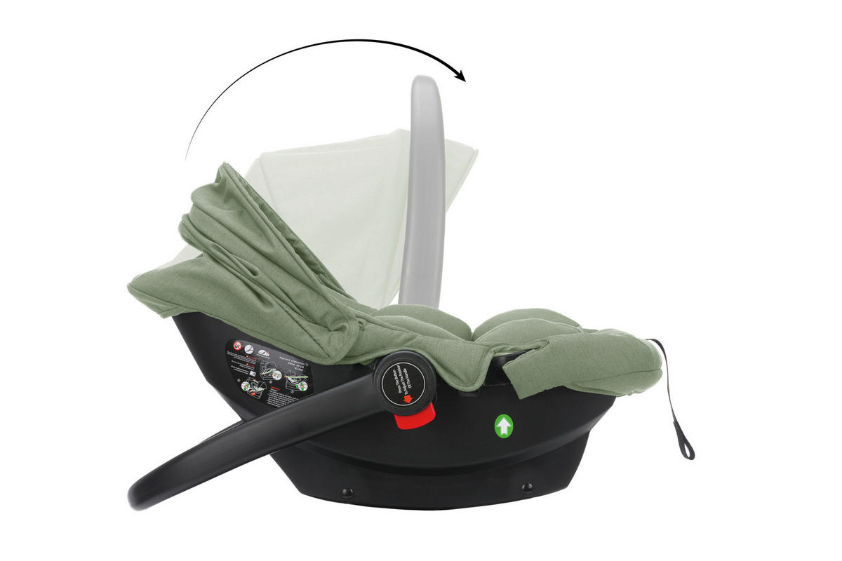 SET DJEČJIH KOLICA  JAGUAR  - zelena/crna, Basics, tekstil/metal (50/45/85cm) - Fillikid