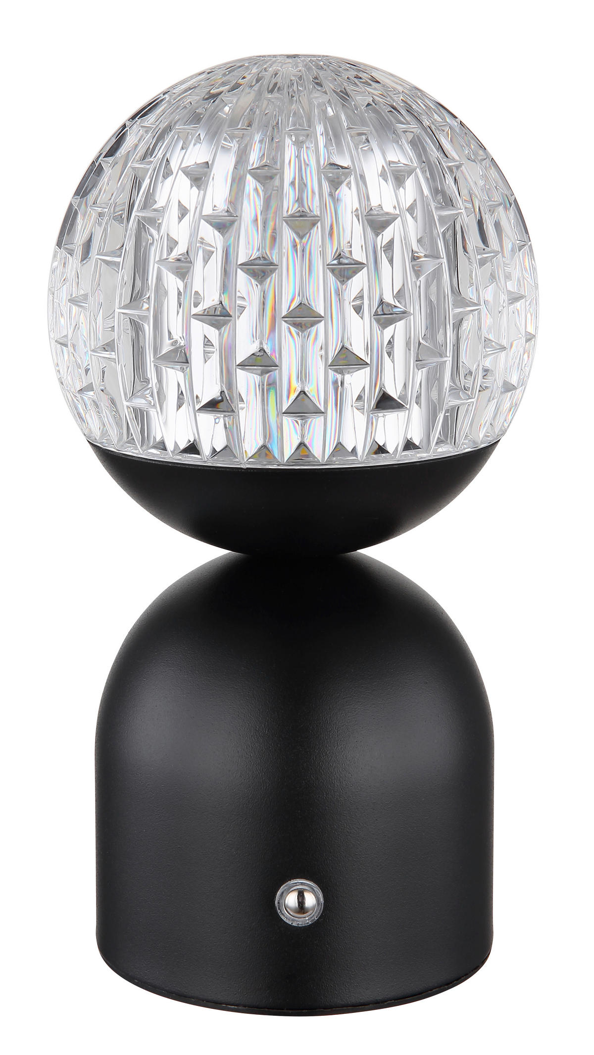 AKKU-TISCHLEUCHTE - Klar/Weiss, Basics, Kunststoff/Metall (10,5/20cm) - Globo