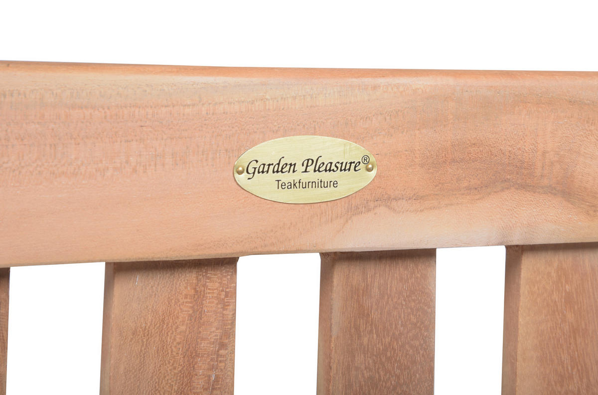GARTENBANK 60/92/120 cm Teakholz   - Braun/Naturfarben, MODERN, Holz (60/92/120cm) - Gardenson