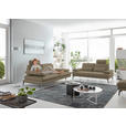 3-SITZER-SOFA in Leder Beige  - Beige/Schwarz, Design, Leder/Metall (222/86/104cm) - Dieter Knoll