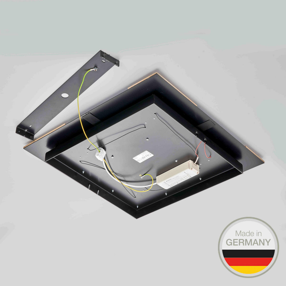 LED-DECKENLEUCHTE 662 51/51/5 cm   - Wildeiche, Natur, Metall (51/51/5cm) - Ambiente