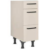 SCHUBKASTENUNTERSCHRANK 30/87/56 cm  in Sandfarben  - Sandfarben/Schwarz, MODERN, Holzwerkstoff/Metall (30/87/56cm) - Nobilia