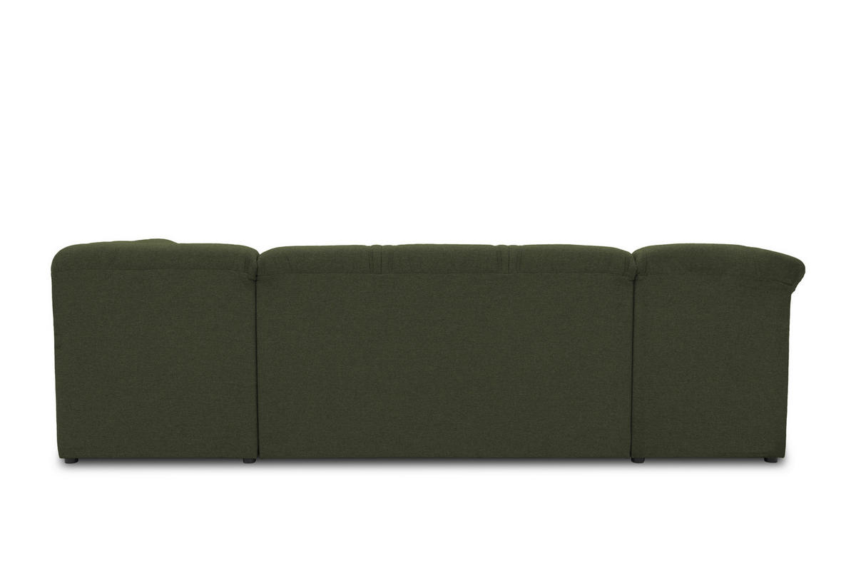 WOHNLANDSCHAFT Grün Mikrofaser  - Schwarz/Grün, KONVENTIONELL, Kunststoff/Textil (146/295/180cm) - MID.YOU