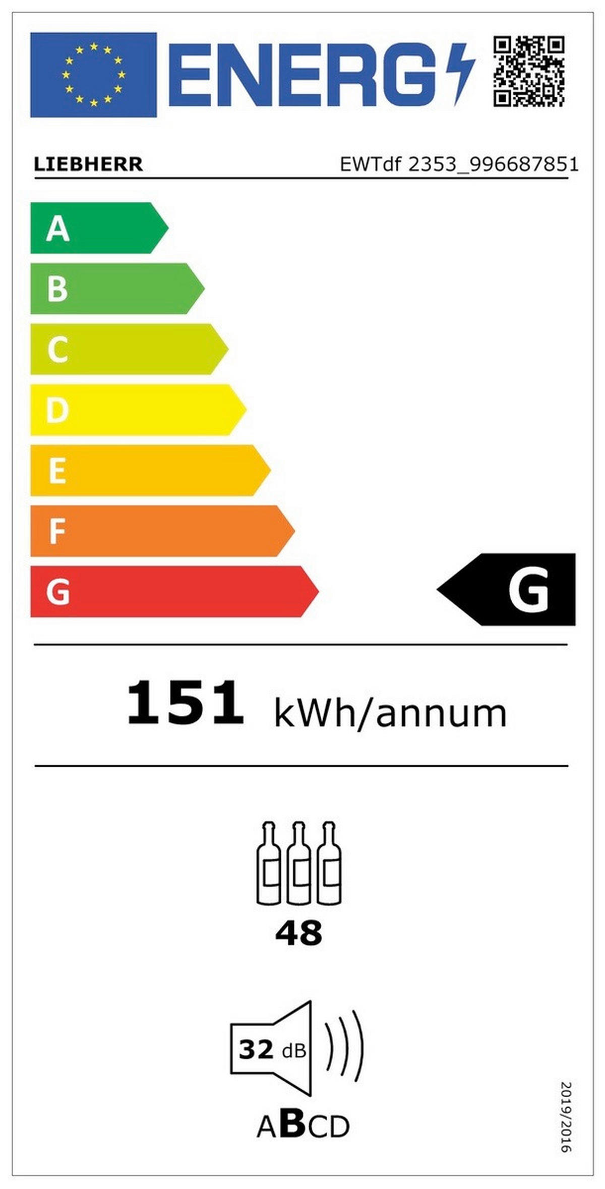 WEINKÜHLSCHRANK EWTDF2353  - Basics, Glas/Holz (55,7/121,8/55,3cm) - Liebherr