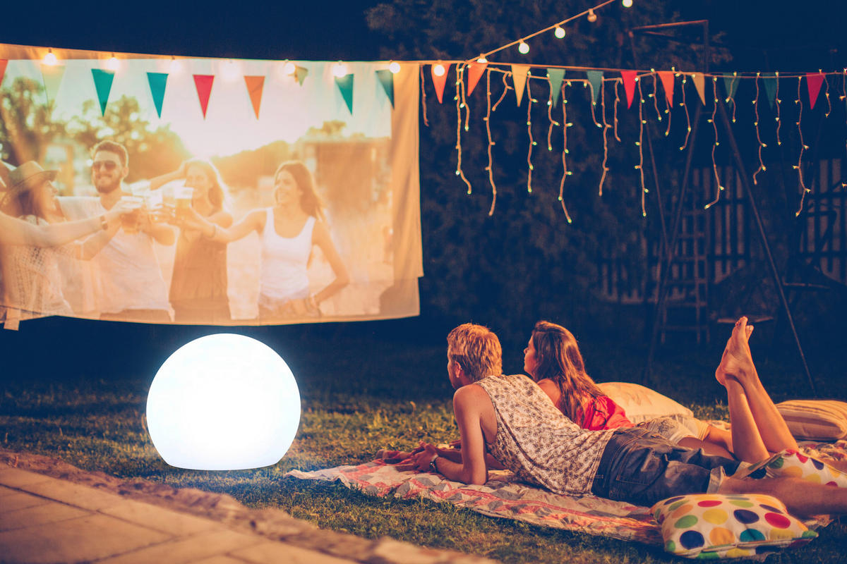 LED-AUßENLEUCHTE BULY 60/55/60 cm   - Transparent, Basics, Kunststoff (60/55/60cm) - New Garden