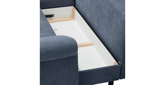 ECKSOFA Anthrazit Flachgewebe  - Anthrazit/Schwarz, Design, Kunststoff/Textil (175/278cm) - Xora