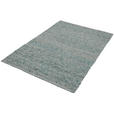 HANDWEBTEPPICH 130/190 cm Türkis  - Türkis, Natur, Textil (130/190cm) - Linea Natura