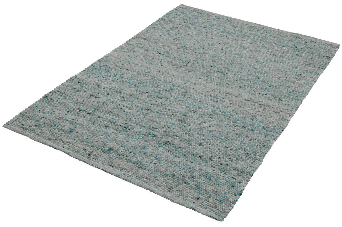 HANDWEBTEPPICH 130/190 cm Türkis  - Türkis, Natur, Textil (130/190cm) - Linea Natura