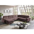 WOHNLANDSCHAFT in Chenille Braun  - Alufarben/Braun, Design, Textil/Metall (170/333/265cm) - Dieter Knoll