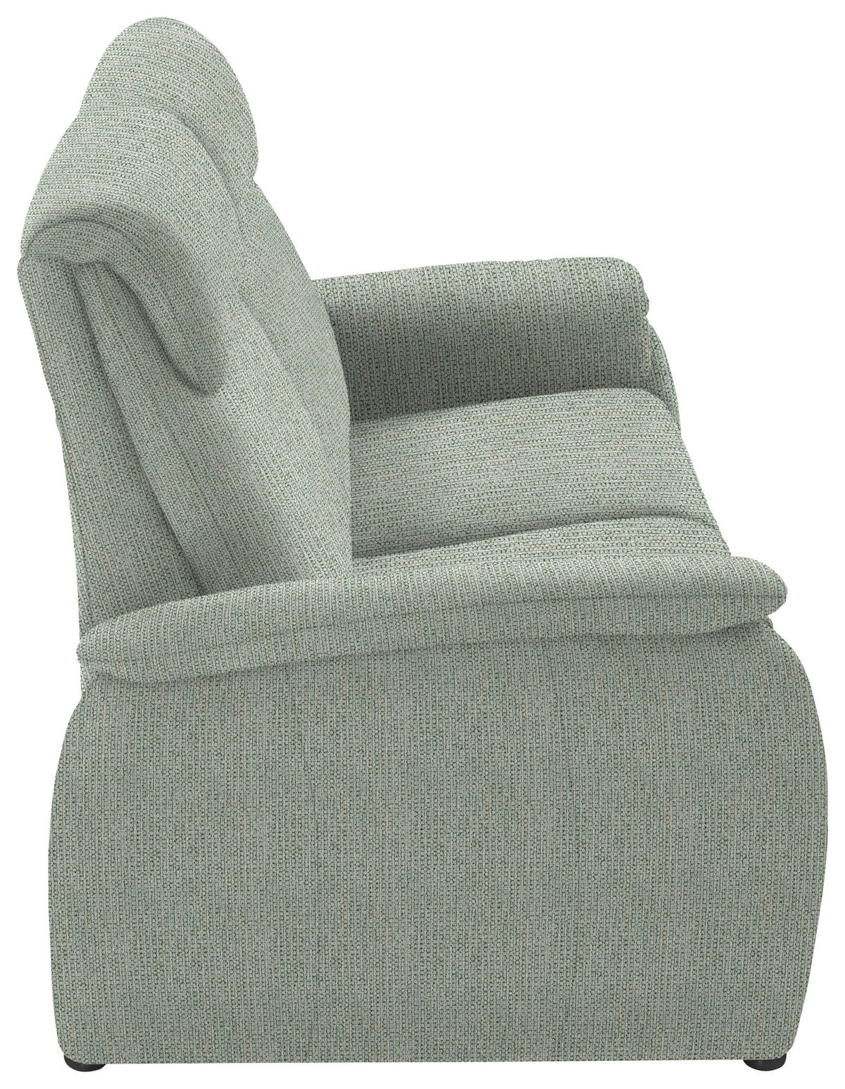 2,5-SITZER  in Flachgewebe Platinfarben  - Platinfarben/Schwarz, KONVENTIONELL, Textil/Metall (178/107/97cm) - Pure Home Comfort