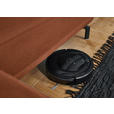 ECKSOFA in Chenille Rostfarben  305/224 cm  - Rostfarben/Schwarz, Design, Textil/Metall (305/224cm) - Dieter Knoll