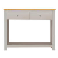 KONSOLENTISCH in Holzwerkstoff 35/97/76 cm    - Eichefarben/Silberfarben, Design, Holzwerkstoff/Metall (35/97/76cm) - MID.YOU