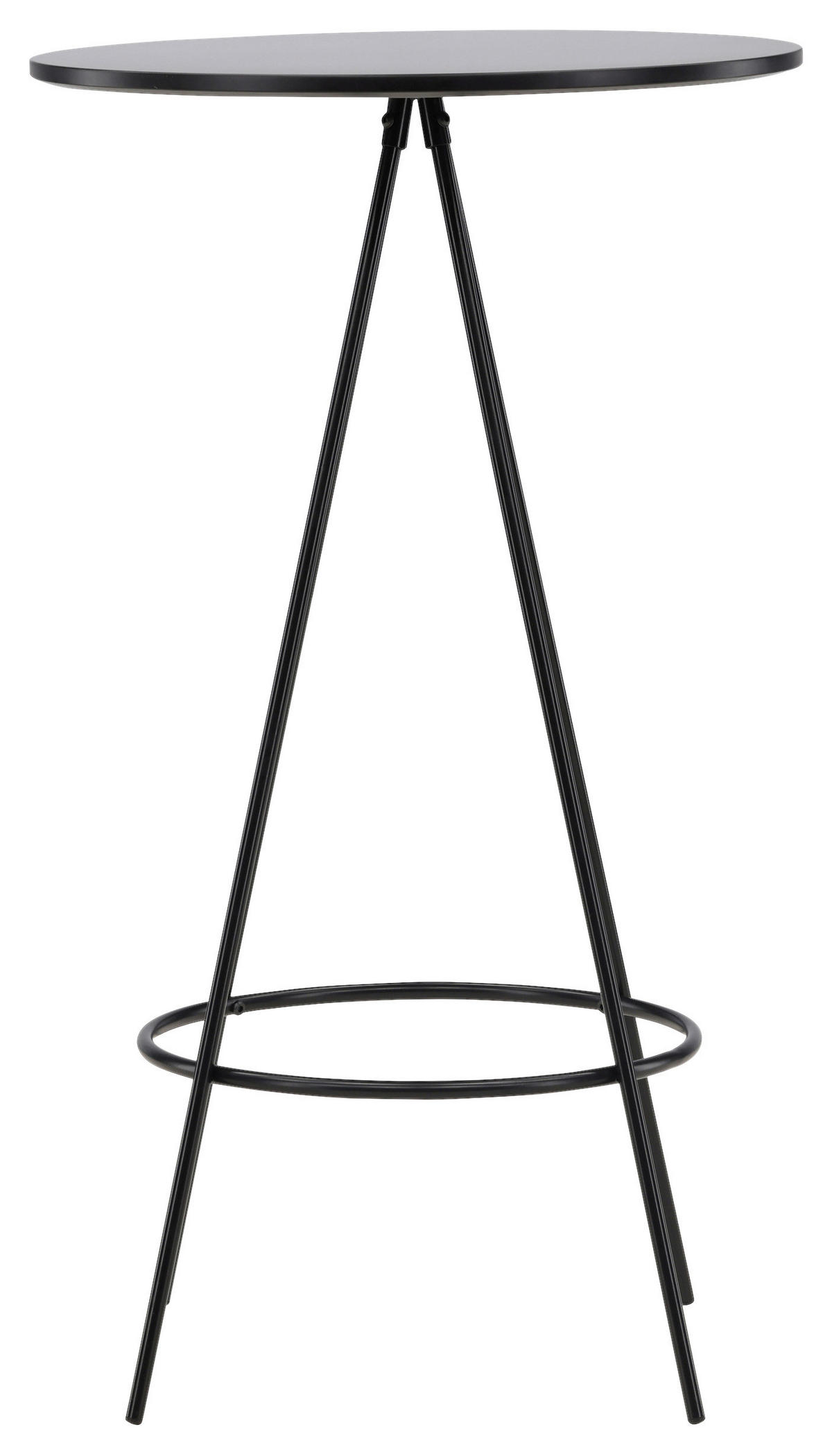BARPALL i svart  - svart, Design, metall/trämaterial (60/105/60cm) - Livetastic