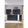 KOMMODE 45/99/42 cm  - Anthrazit/Alufarben, Design, Holzwerkstoff/Metall (45/99/42cm) - Voleo