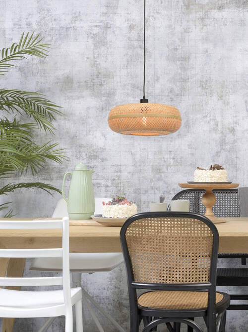 HÄNGELEUCHTE GOOD&MOJO 40/40/17 cm   - Naturfarben, Trend, Holz (40/40/17cm) - Good & Mojo