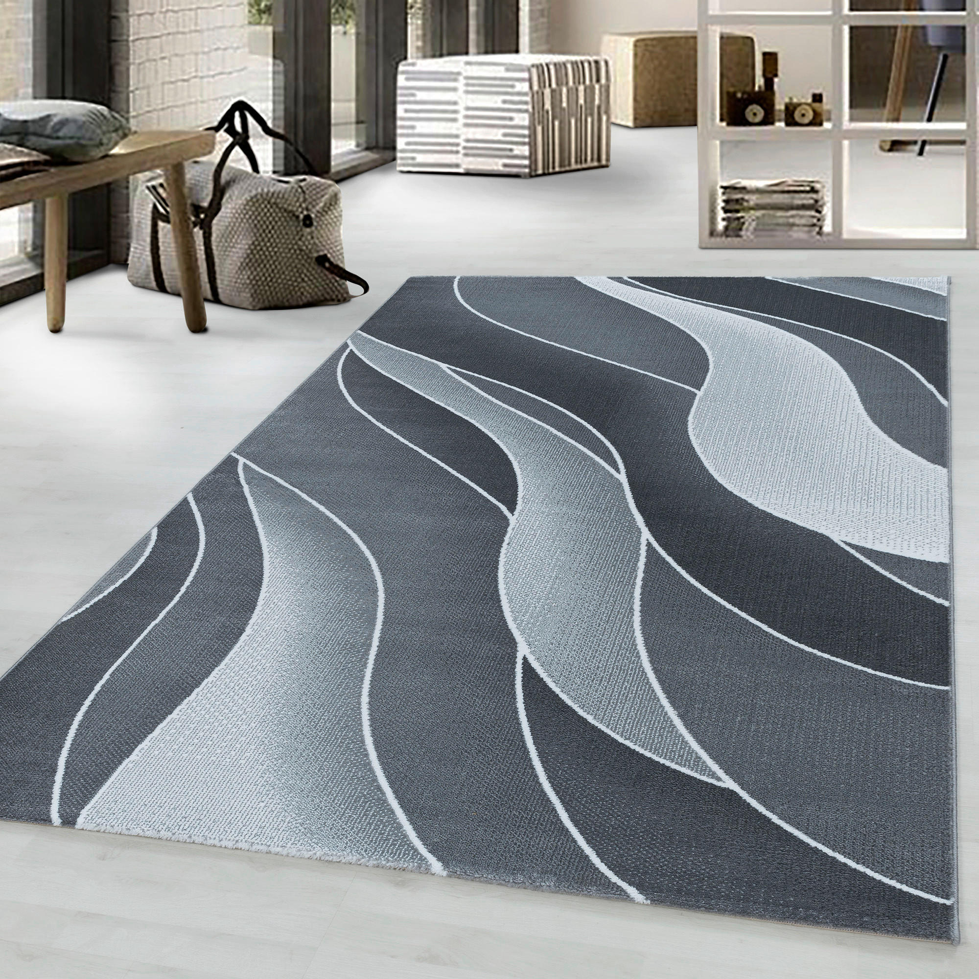 WEBTEPPICH 200/290 cm Costa 3523 Grey Grau  - Grau, Design, Textil (200/290cm)
