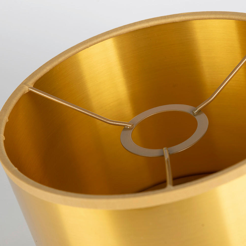 LEUCHTENSCHIRM Gold 35/24 cm   - Goldfarben, Basics, Textil/Metall (35/24cm)