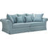 MEGASOFA in Textil Hellblau - Dunkelbraun/Hellblau, Trend, Holz/Textil (264/70/111cm) - Ambia Home MEGASOFA in Textil Hellblau - Dunkelbraun/Hellblau, Trend, Holz/Textil (264/70/111cm) - Ambia Home