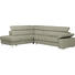WOHNLANDSCHAFT in Leder Grau - Alufarben/Grau, Design, Leder/Metall (226/275cm) - Beldomo Premium WOHNLANDSCHAFT in Leder Grau - Alufarben/Grau, Design, Leder/Metall (226/275cm) - Beldomo Premium