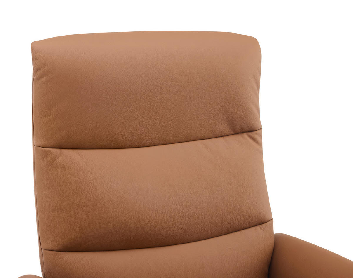 RELAXSESSEL in Textil, Leder Braun  - Schwarz/Braun, Design, Leder/Textil (76/112/80cm) - Livetastic
