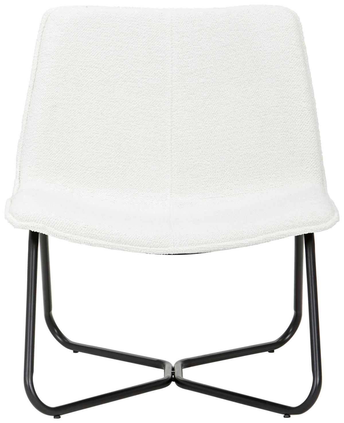 SESSEL in Mikrofaser Creme, Schwarz  - Creme/Schwarz, Design, Holz/Textil (65/71/73cm) - MID.YOU