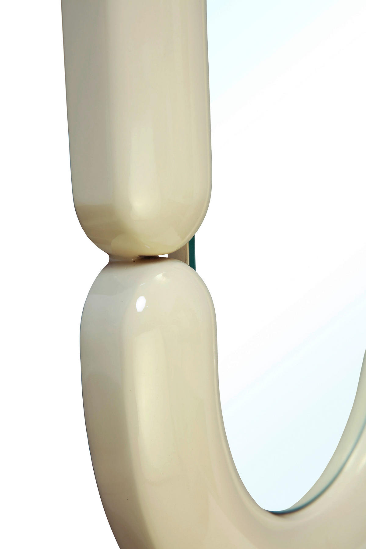 WANDSPIEGEL 40/70/4,2 cm    in oval  - Kaschmir, Basics, Glas/Holzwerkstoff (40/70/4,2cm) - MID.YOU