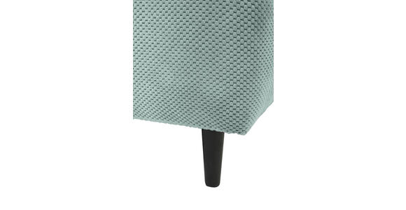 ECKSOFA Mintgrün Chenille - Schwarz/Mintgrün, KONVENTIONELL, Holz/Textil (290/160cm) - Carryhome