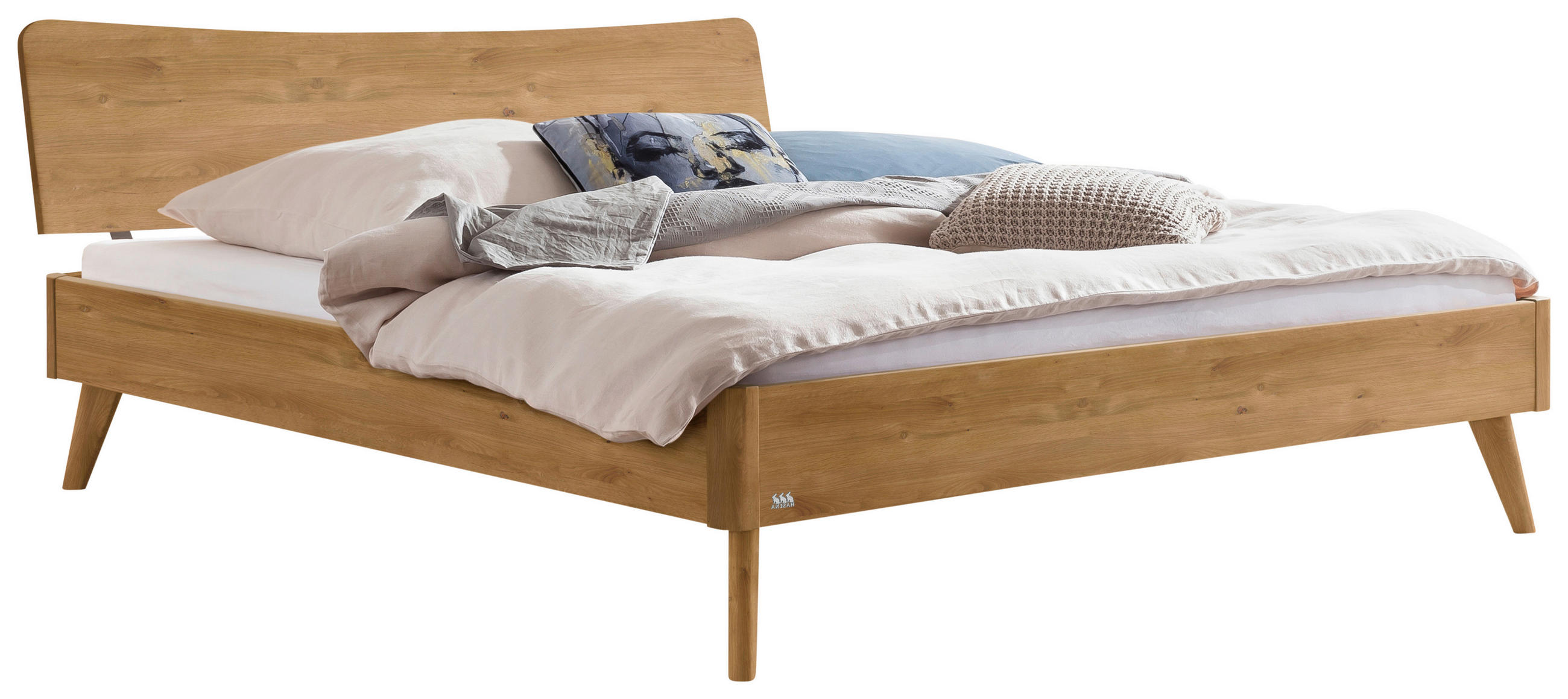 BETT 180/200 cm,  in Wildeiche,  - Wildeiche, Design, Holz (180/200cm) - Hasena
