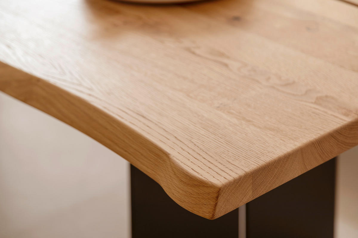 ESSTISCH in Holz, Metall 250/110/75 cm  - Eichefarben/Anthrazit, Design, Holz/Metall (250/110/75cm) - Schöner Wohnen