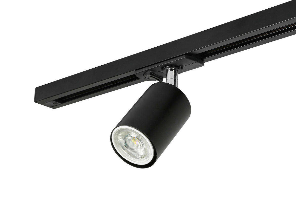 DECKENLEUCHTE 210/5,5/14 cm   - Schwarz, Trend, Kunststoff/Metall (210/5,5/14cm) - Novel