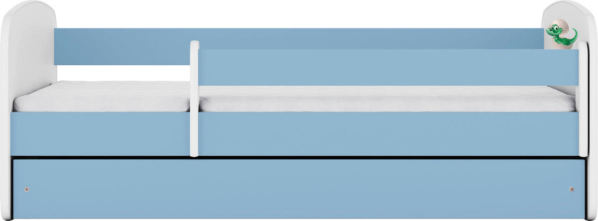 KINDER-/JUNIORBETT - Blau/Birkefarben, MODERN, Holz/Holzwerkstoff (80/160cm) - MID.YOU