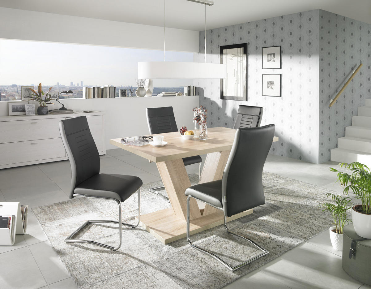 HOUPACÍ ŽIDLE, šedá, černá - šedá/černá, Design, kov/textil (43/98/60cm) - Carryhome