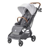 KIŠOBRAN KOLICA  METRO 3 DELUXE  - svetlosiva, Osnovno, metal/tekstil (23/44/56cm) - Ergo Baby