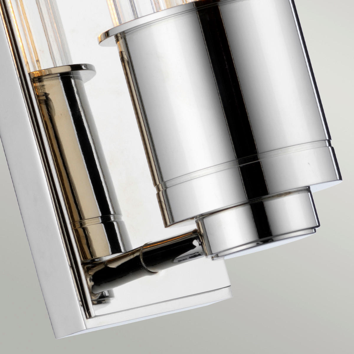 BADEZIMMER-WANDLEUCHTE - Chromfarben, Design, Glas/Metall (8.1/40/12.1cm) - Elstead Lighting