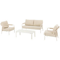 GARTENSET Metall, Textil, Stein  - Elfenbein/Beige, Design, Textil/Stein - Dieter Knoll