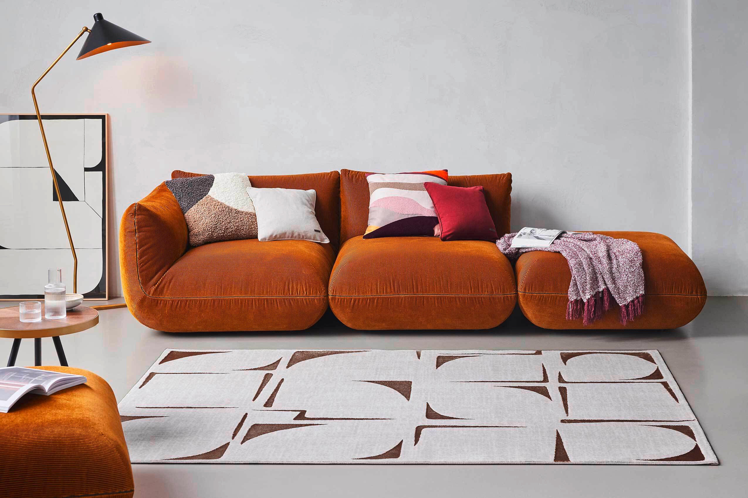 FLACHWEBETEPPICH 80/150 cm Nelle Creme, Beige, Bronzefarben  - Beige/Creme, Design, Textil (80/150cm) - Esprit