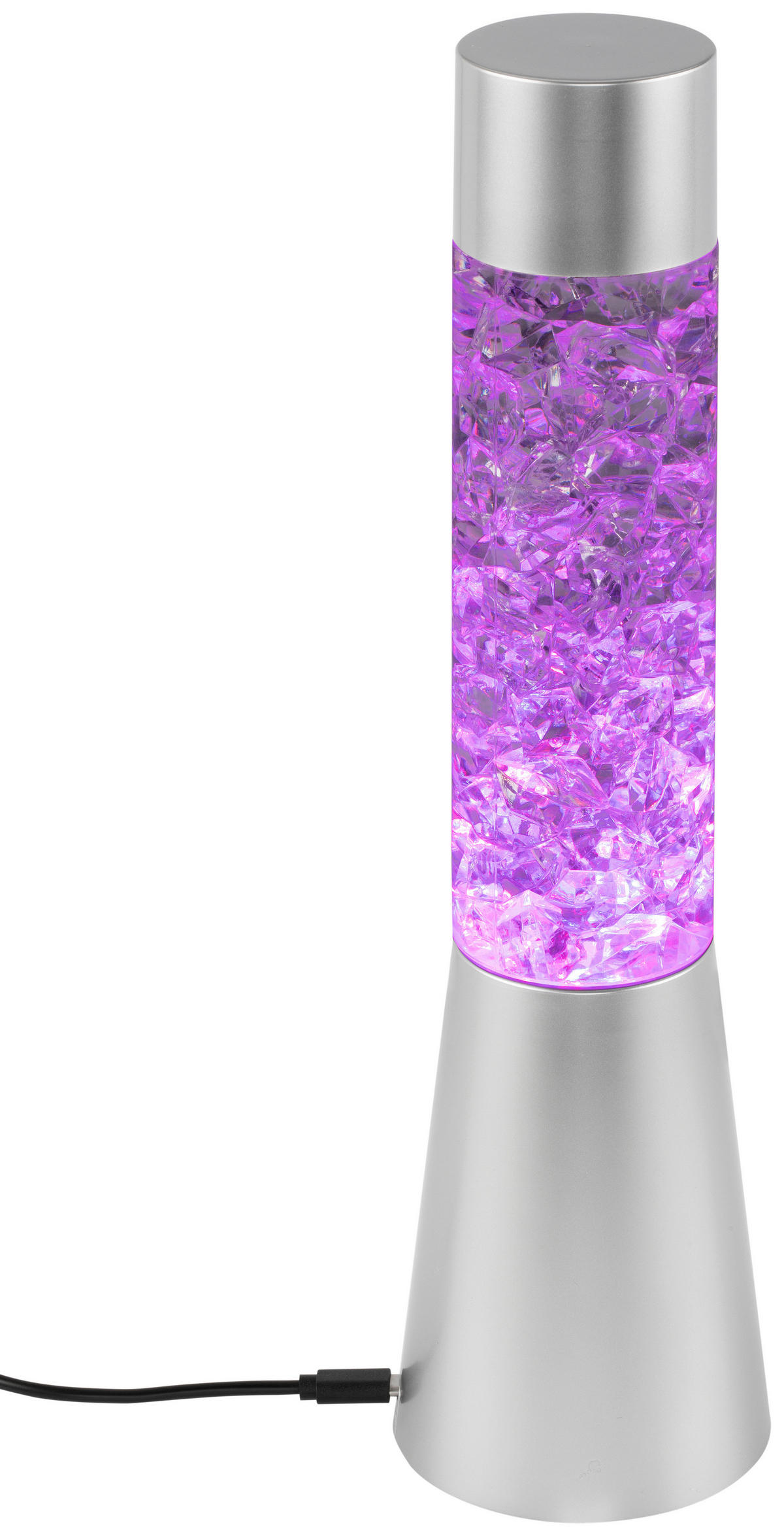 DEKORAČNÉ LED SVIETIDLO - strieborná, Lifestyle, plast (8,5/32,5cm) - Xora