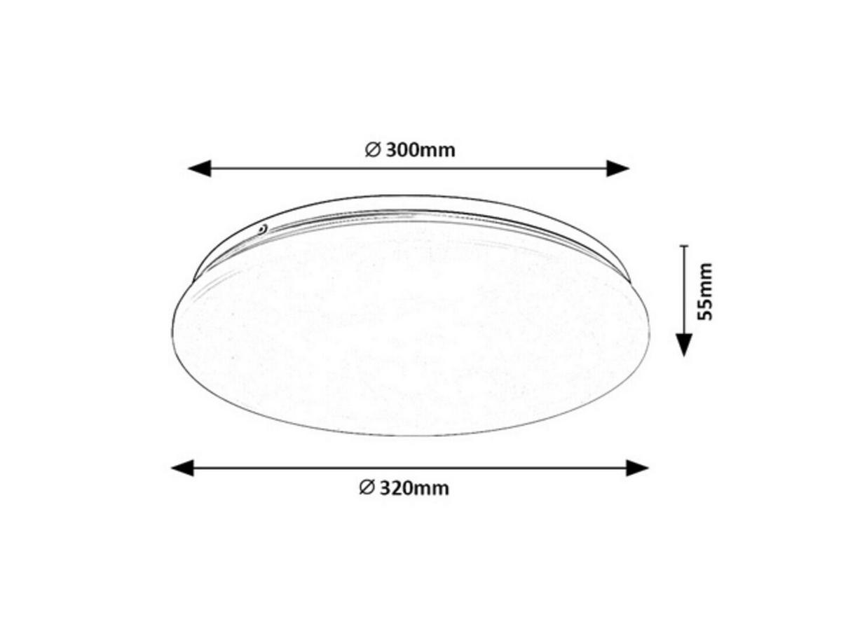 STROPNÍ LED SVÍTIDLO, 32/5,5 cm  - Basics (32/5,5cm)