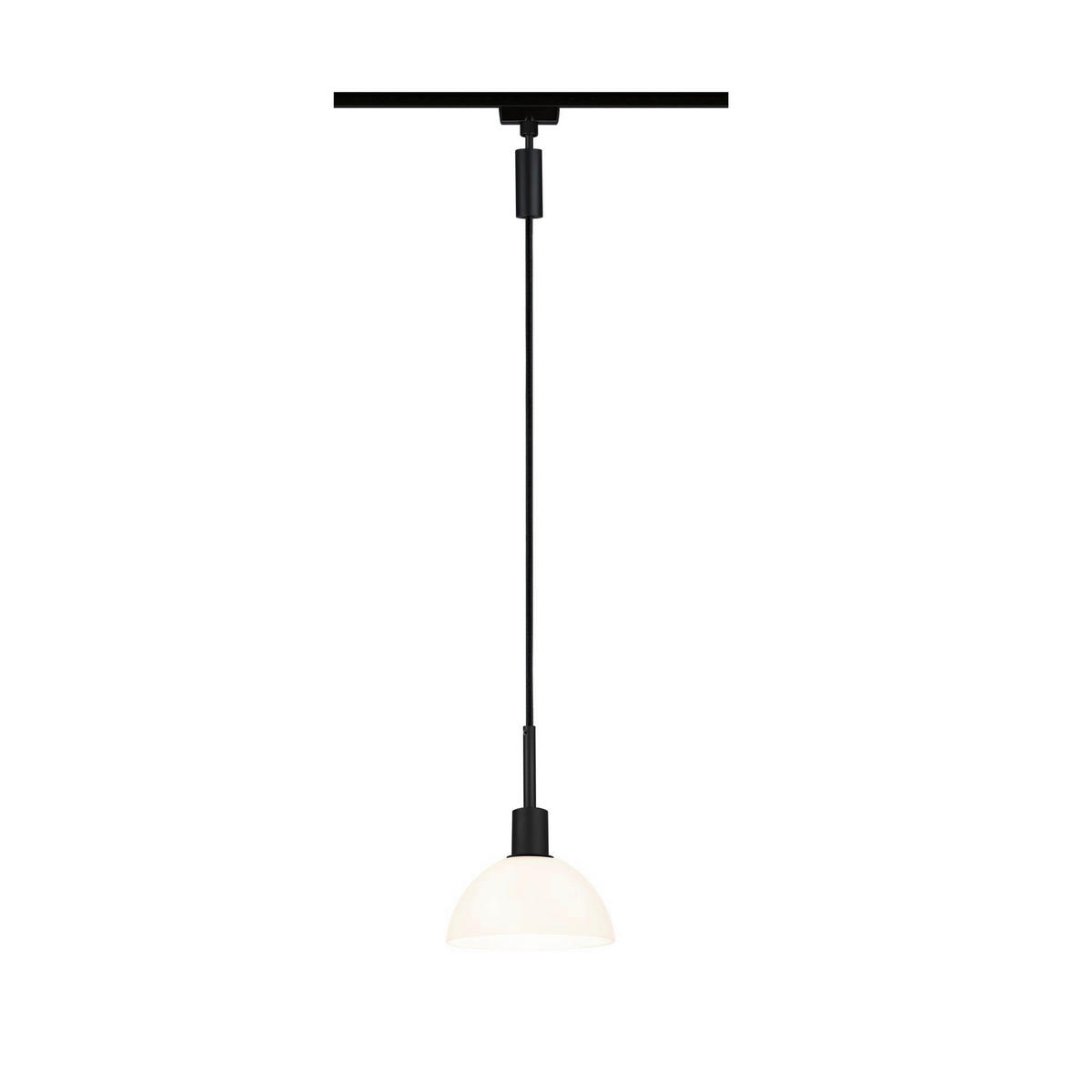 SCHIENENSYSTEM-HÄNGELEUCHTE - Opal, Design, Glas/Metall (14/140cm) - Paulmann