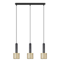 PENDELLAMPA Amo 150/56/12 cm  - guldfärgad, Design, metall (150/56/12cm)