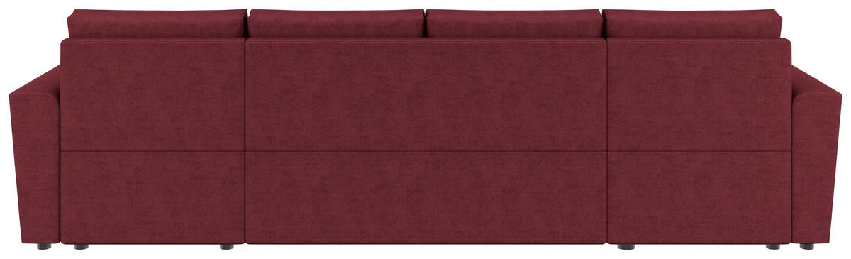 WOHNLANDSCHAFT TERMOLI Rot Jacquard  - Rot/Schwarz, Design, Kunststoff/Textil (155/296/155cm) - MID.YOU