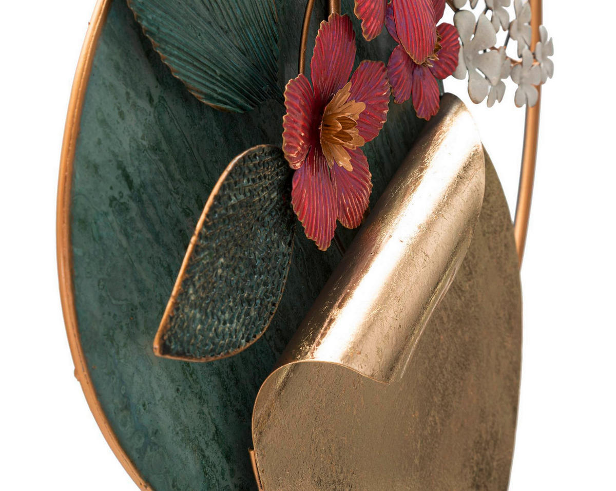 WANDDEKO Metall  - Goldfarben/Rosa, Basics, Metall (67/74/8cm)