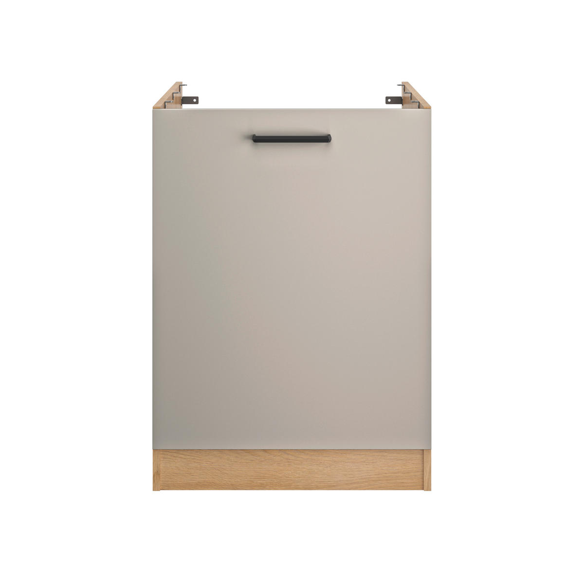 KÜCHENLEERBLOCK   in Beige, Beigebraun  - Beige/Beigebraun, Trend, Holzwerkstoff/Metall (200/211/60cm) - MID.YOU