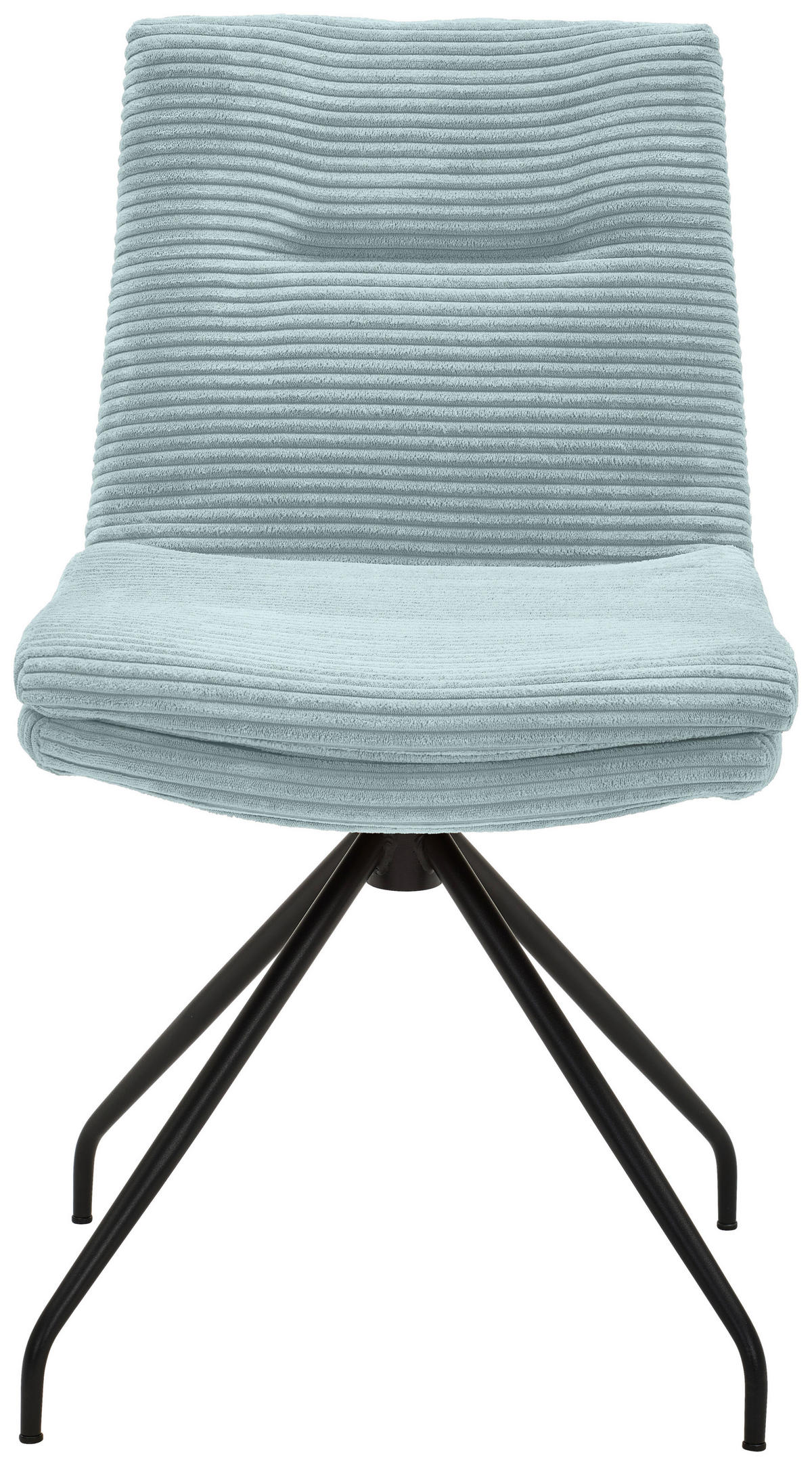 STUHL - Schwarz/Hellblau, Design, Textil/Metall (50/85/64cm) - Musterring