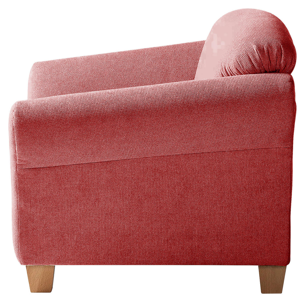 SESSEL in Flachgewebe Rot  - Rot/Naturfarben, KONVENTIONELL, Holz/Textil (101/84/89cm) - Sit & More