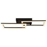 LED-DECKENLEUCHTE    61,5/19,5/9,3 cm  - Klar/Schwarz, Design, Kunststoff/Metall (61,5/19,5/9,3cm) - Globo