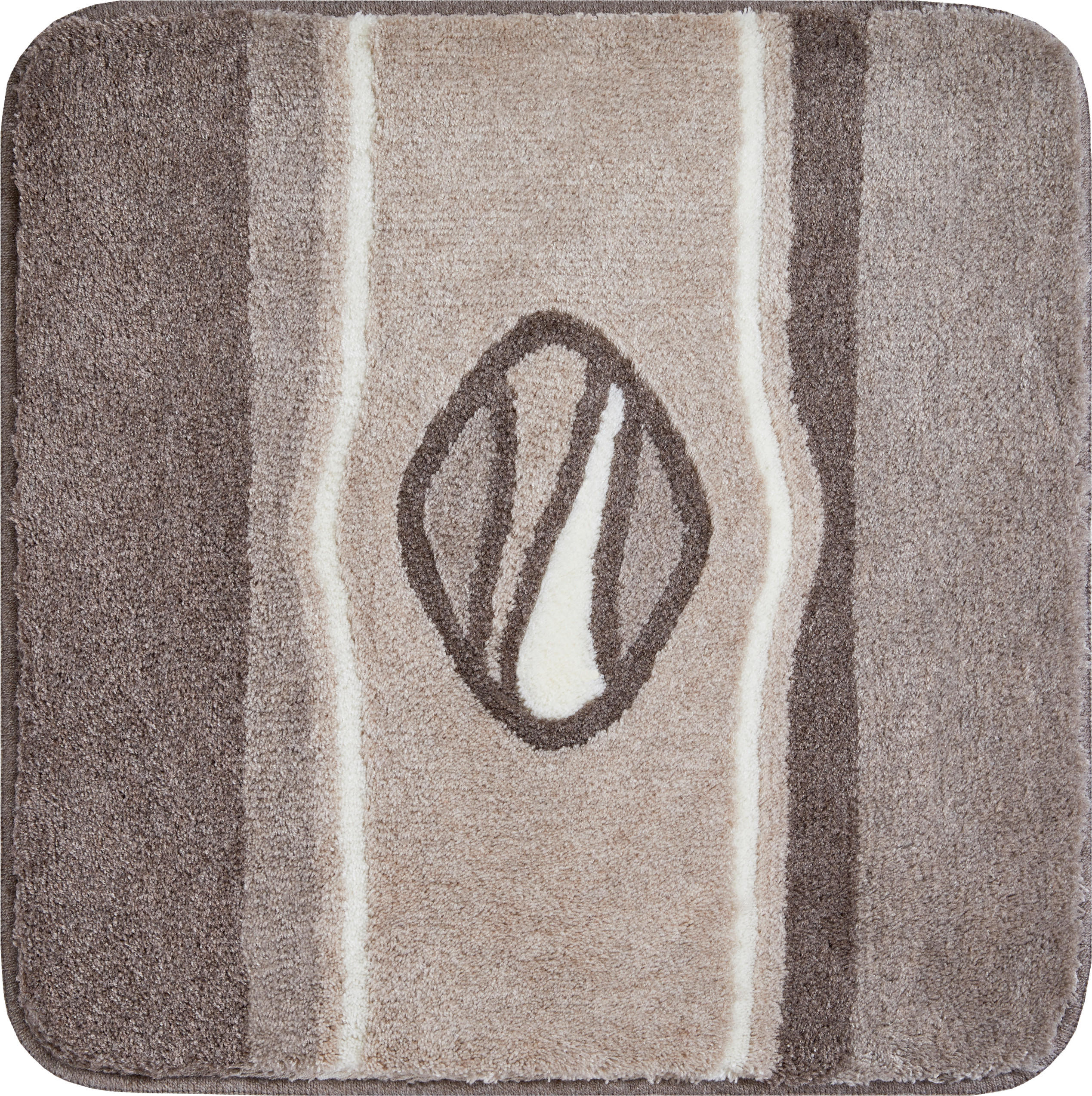BIDET-VORLEGER Jewel Taupe 60/60 cm  - Taupe, Basics, Kunststoff/Textil (60/60cm)